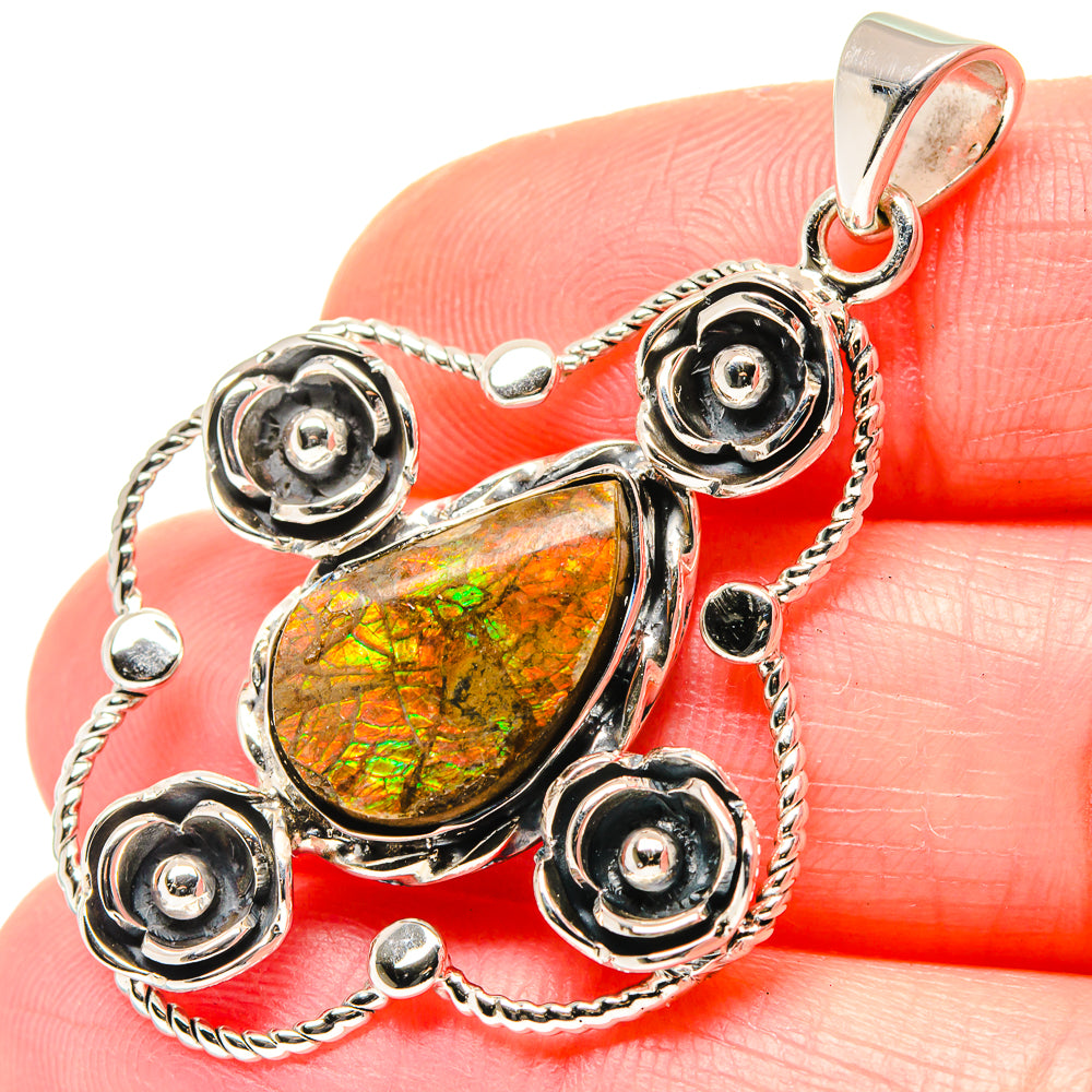 Ammolite Pendants handcrafted by Anasilvercos - PD19640
