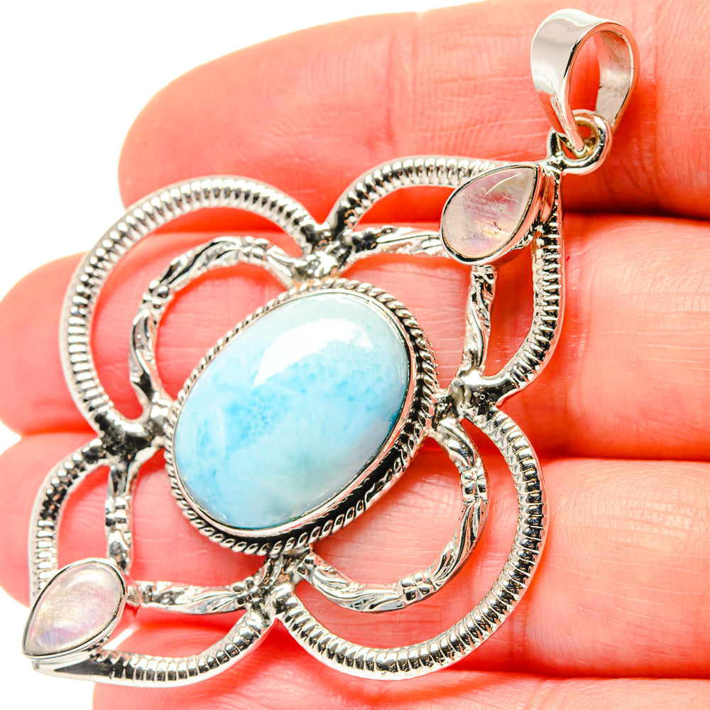 Larimar Pendants handcrafted by Anasilvercos - PD19654