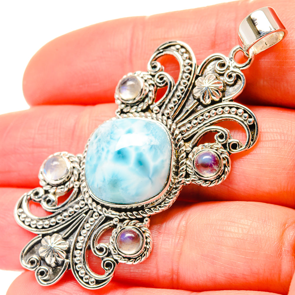Larimar Pendants handcrafted by Anasilvercos - PD19656