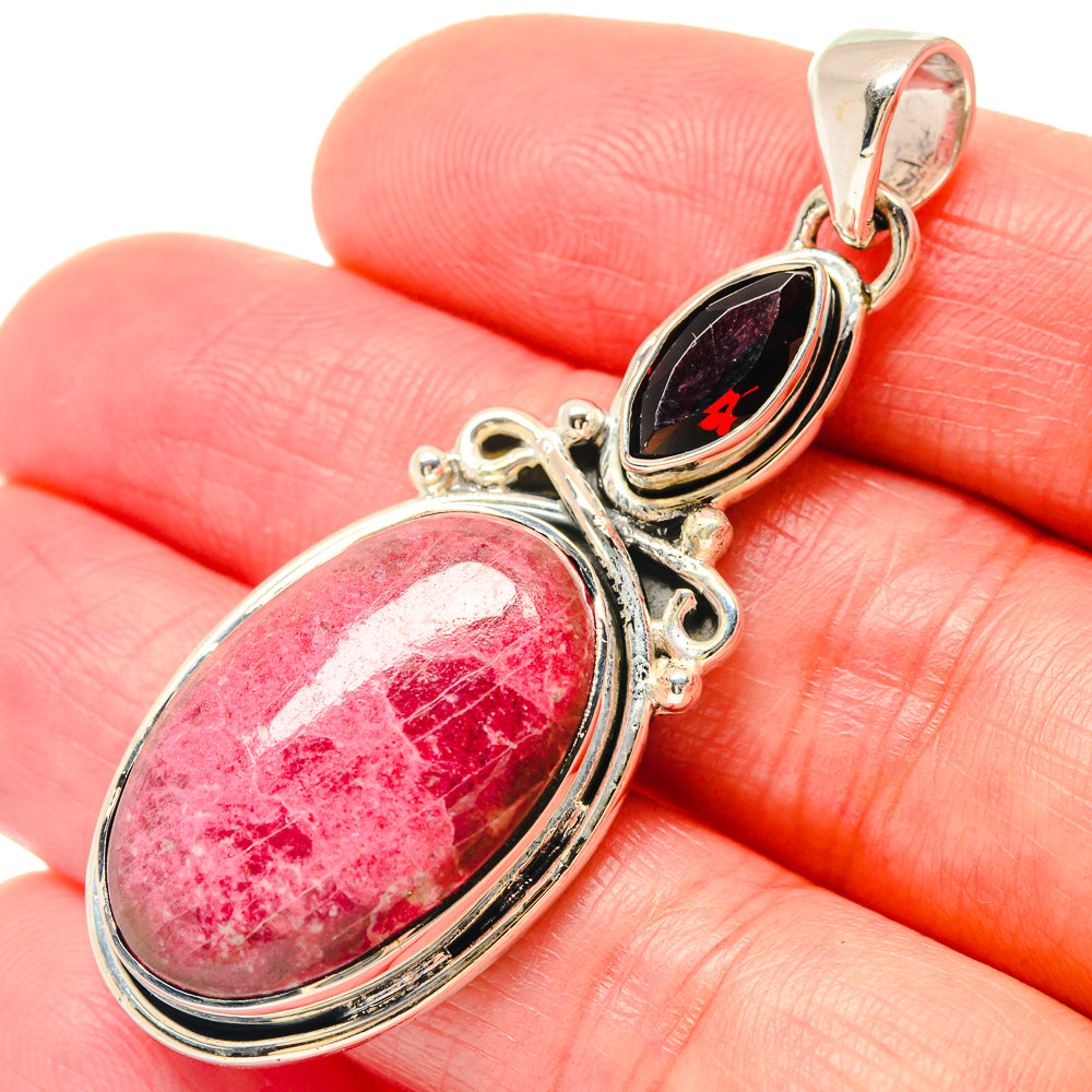 Thulite Pendants handcrafted by Anasilvercos - PD19674