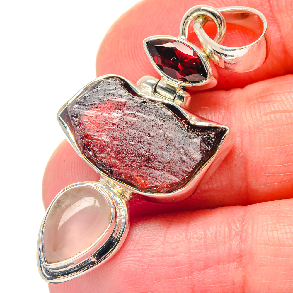 Garnet Pendants handcrafted by Anasilvercos - PD19679