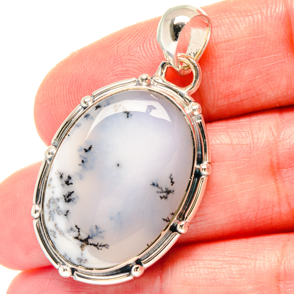 Dendritic Opal Pendants handcrafted by Anasilvercos - PD19695