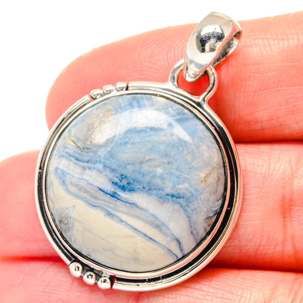 Blue Scheelite Pendants handcrafted by Anasilvercos - PD19708