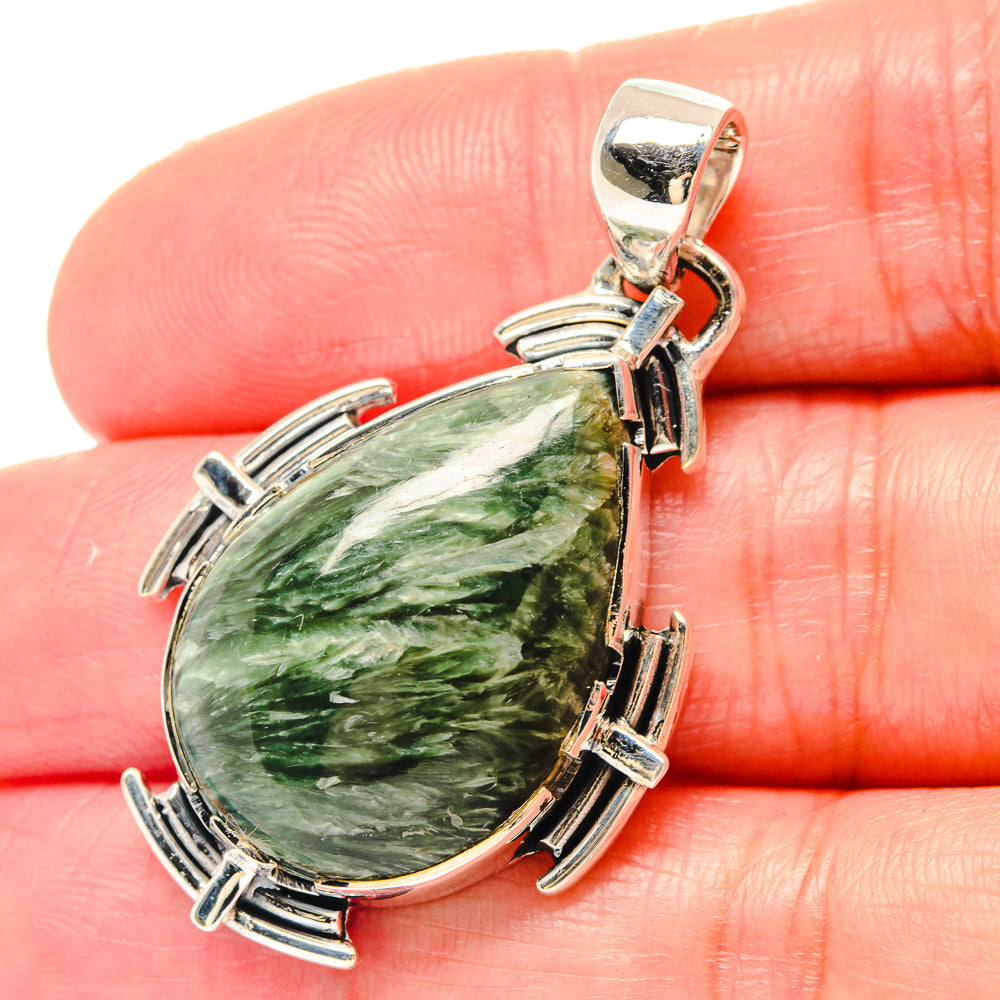 Seraphinite Pendants handcrafted by Anasilvercos - PD19712
