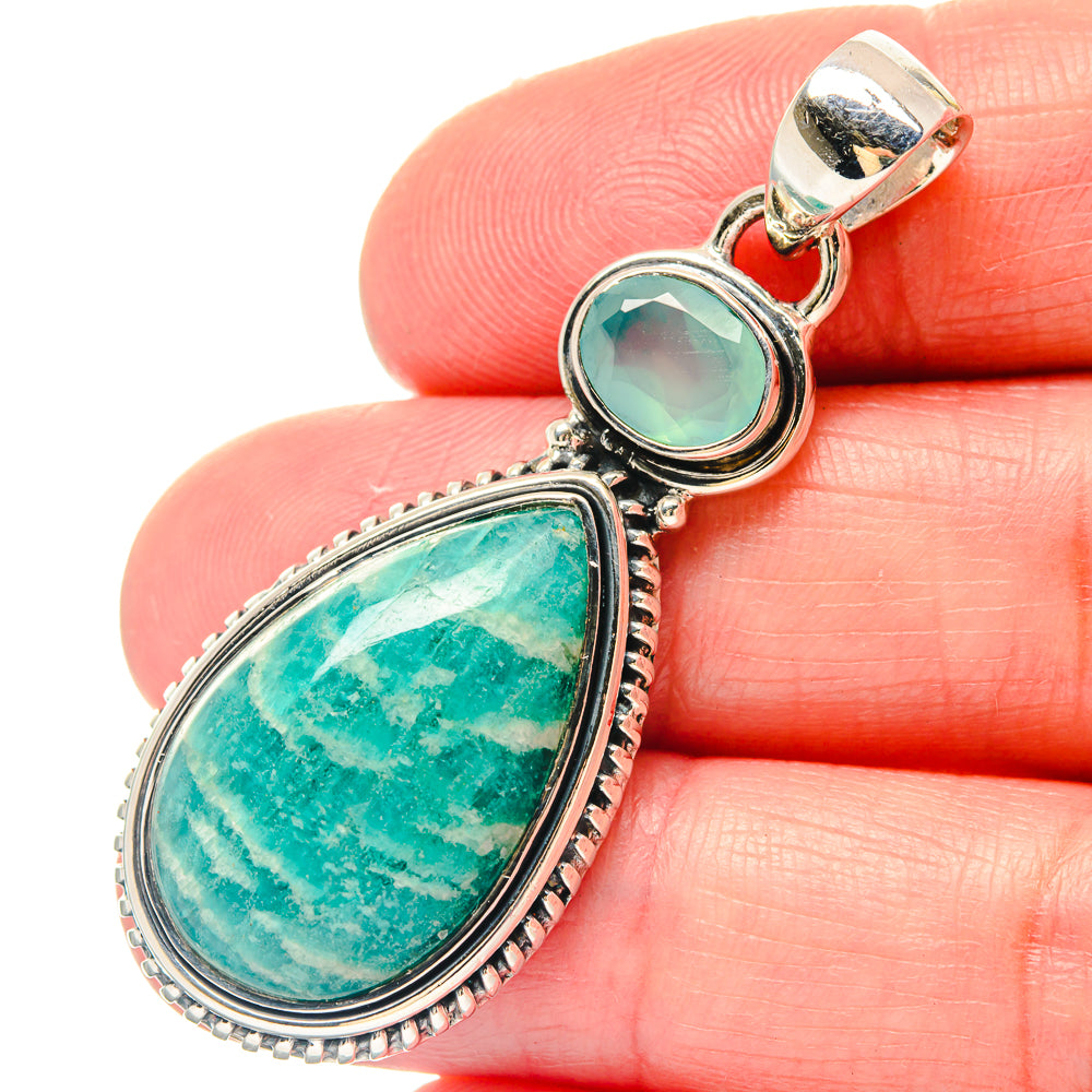 Amazonite Pendants handcrafted by Anasilvercos - PD19713