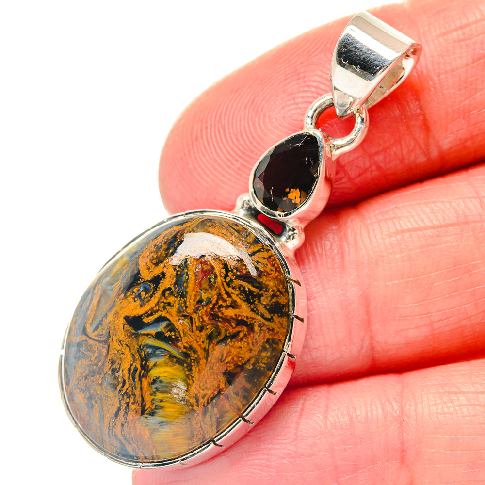 Golden Pietersite Pendants handcrafted by Anasilvercos - PD19716