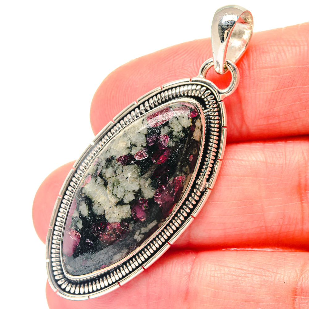 Russian Eudialyte Pendants handcrafted by Anasilvercos - PD19722