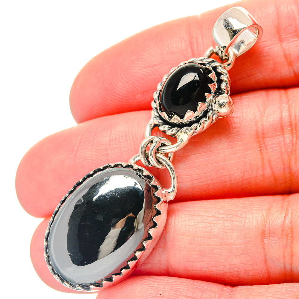 Hematite Pendants handcrafted by Anasilvercos - PD19738