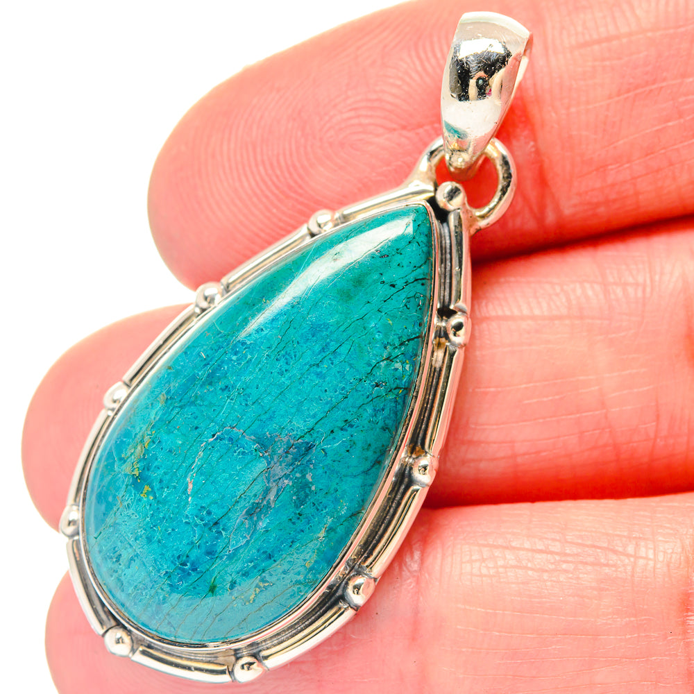 Chrysocolla Pendants handcrafted by Anasilvercos - PD19744
