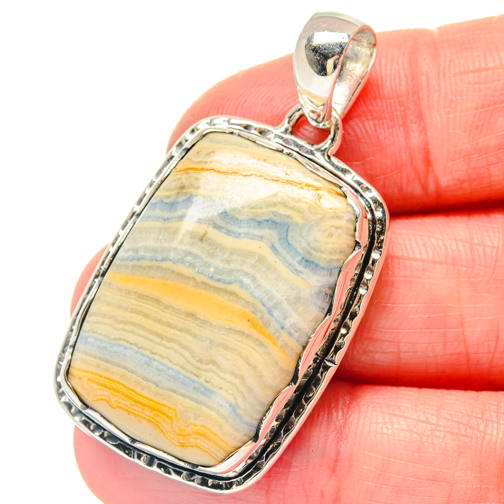 Blue Scheelite Pendants handcrafted by Anasilvercos - PD19746