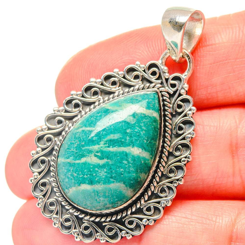 Amazonite Pendants handcrafted by Anasilvercos - PD19750