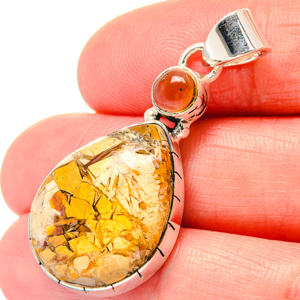 Brecciated Mookaite Pendants handcrafted by Anasilvercos - PD19755