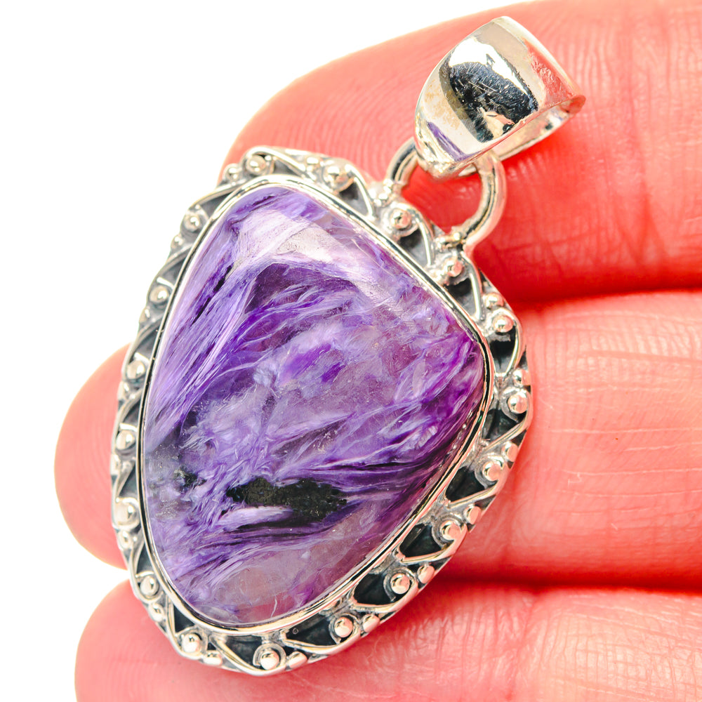 Charoite Pendants handcrafted by Anasilvercos - PD19761