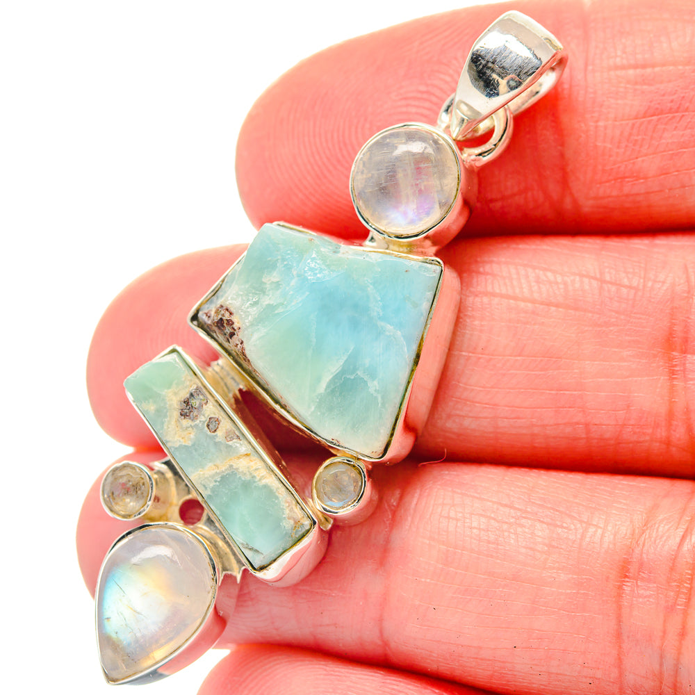 Larimar Pendants handcrafted by Anasilvercos - PD19776