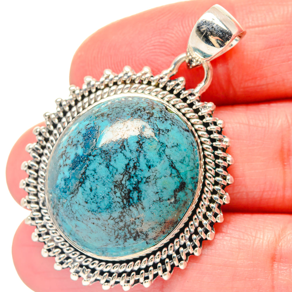 Tibetan Turquoise Pendants handcrafted by Anasilvercos - PD19778