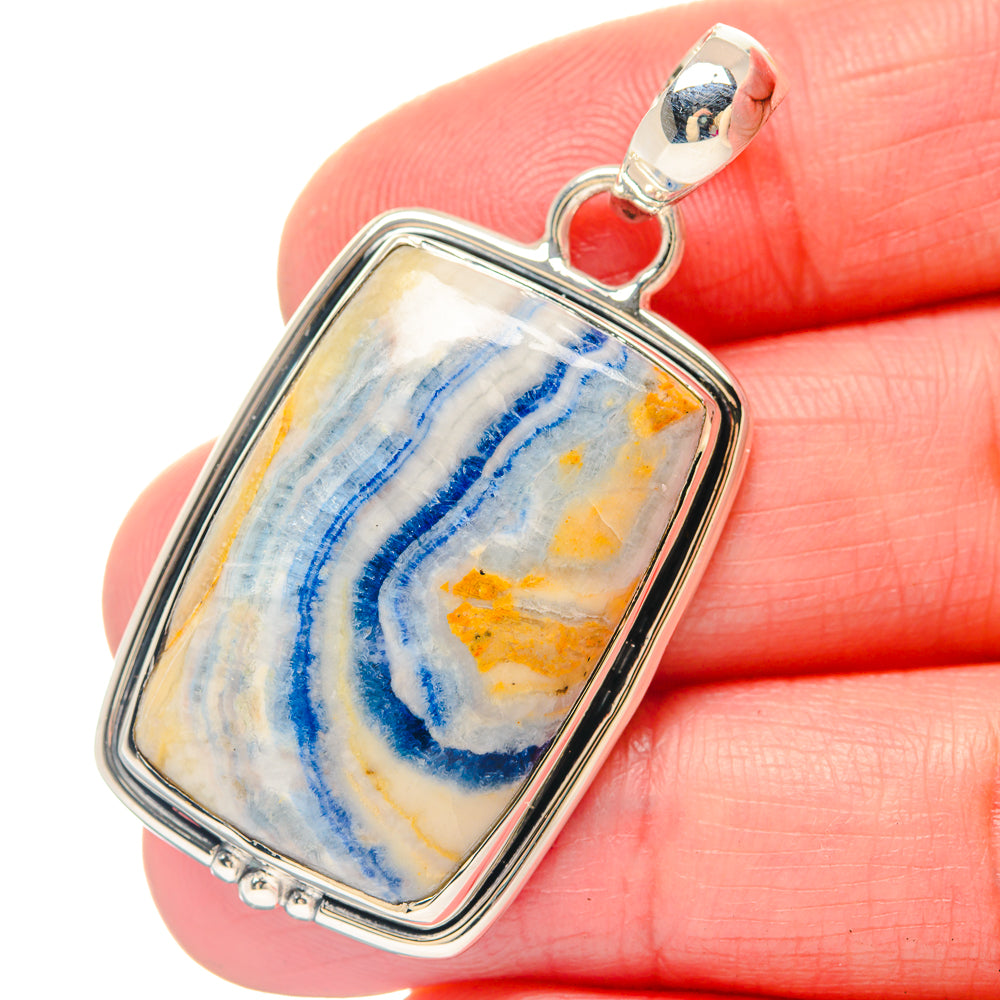 Blue Scheelite Pendants handcrafted by Anasilvercos - PD19780