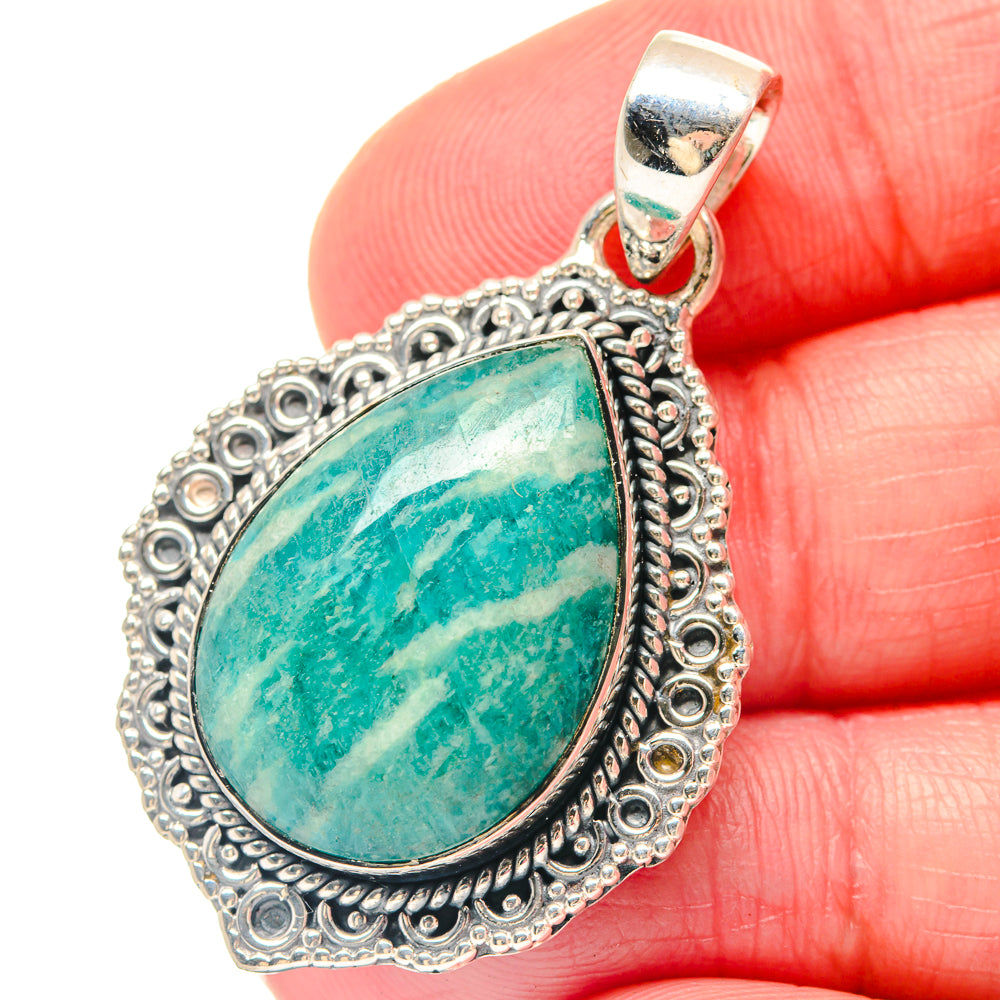 Amazonite Pendants handcrafted by Anasilvercos - PD19788