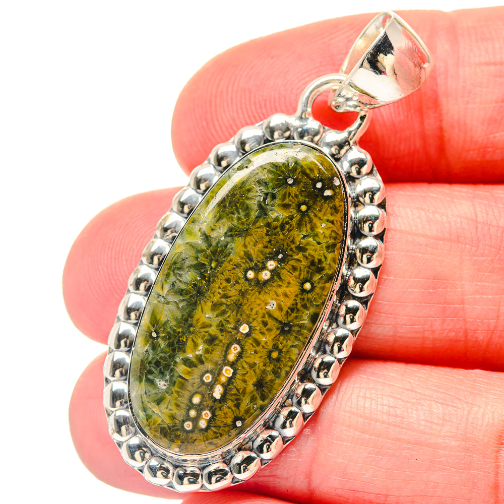Ocean Jasper Pendants handcrafted by Anasilvercos - PD19790