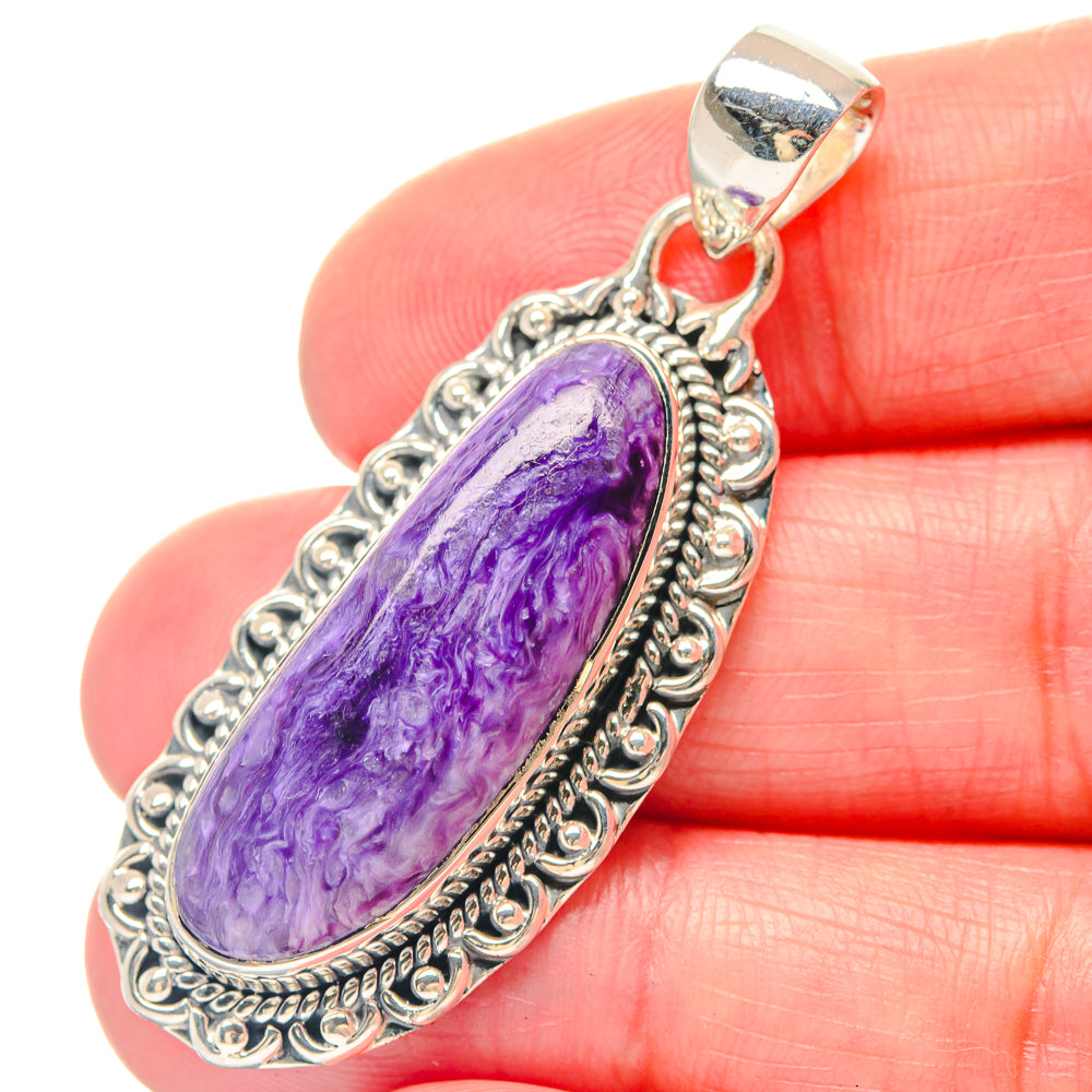 Charoite Pendants handcrafted by Anasilvercos - PD19801