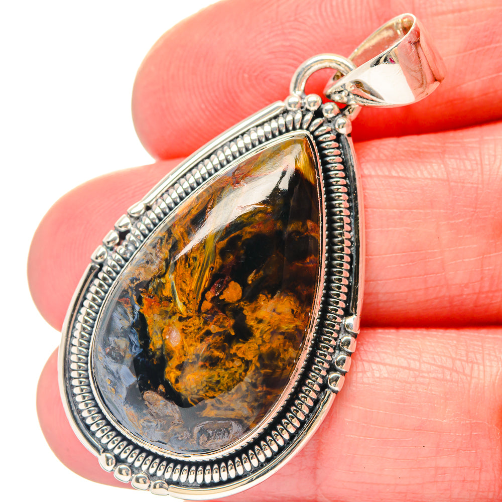 Golden Pietersite Pendants handcrafted by Anasilvercos - PD19806