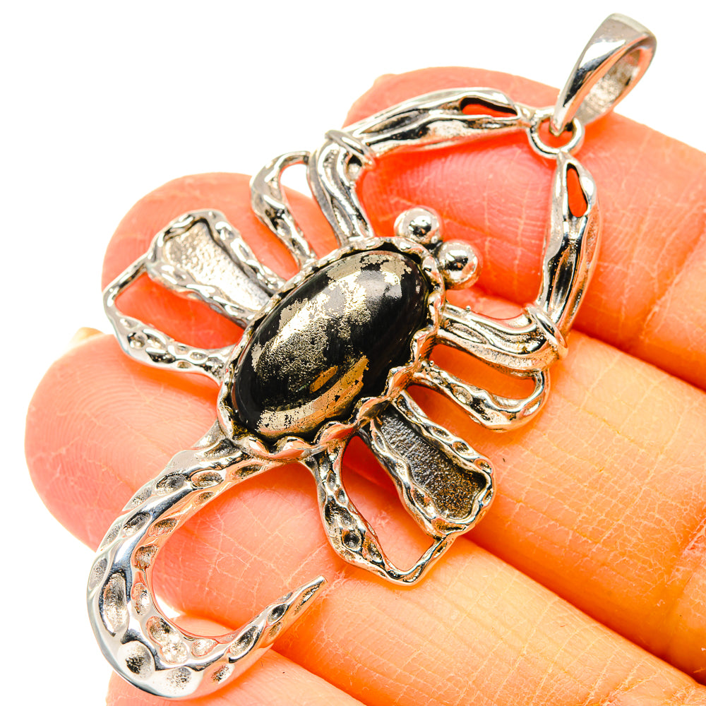 Pyrite Agate Pendants handcrafted by Anasilvercos - PD19833