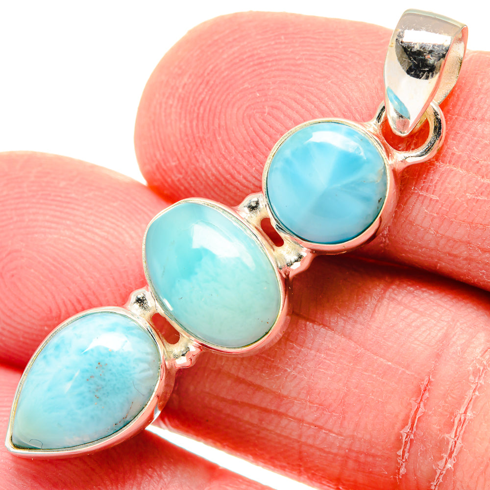 Larimar Pendants handcrafted by Anasilvercos - PD19891