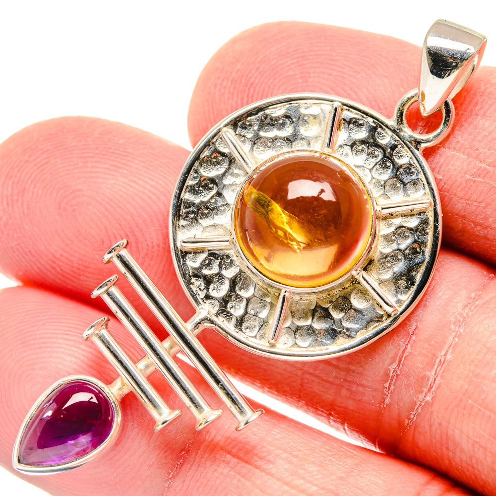 Citrine Pendants handcrafted by Anasilvercos - PD19898