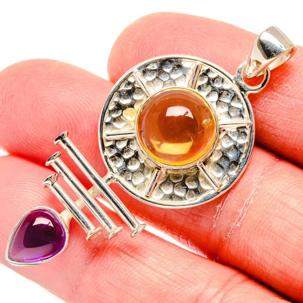 Citrine Pendants handcrafted by Anasilvercos - PD19899