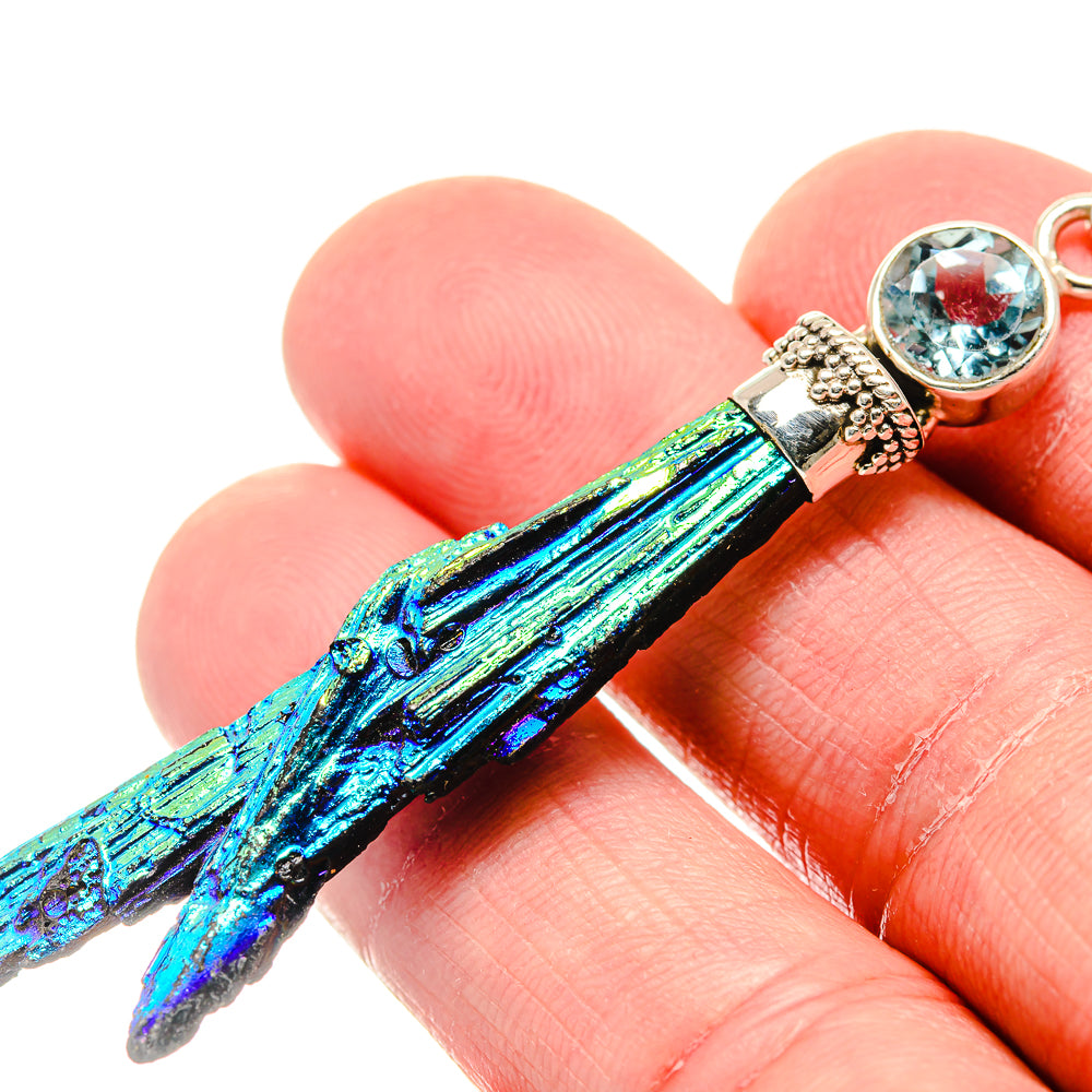 Titanium Sunshine Druzy Pendants handcrafted by Anasilvercos - PD19914