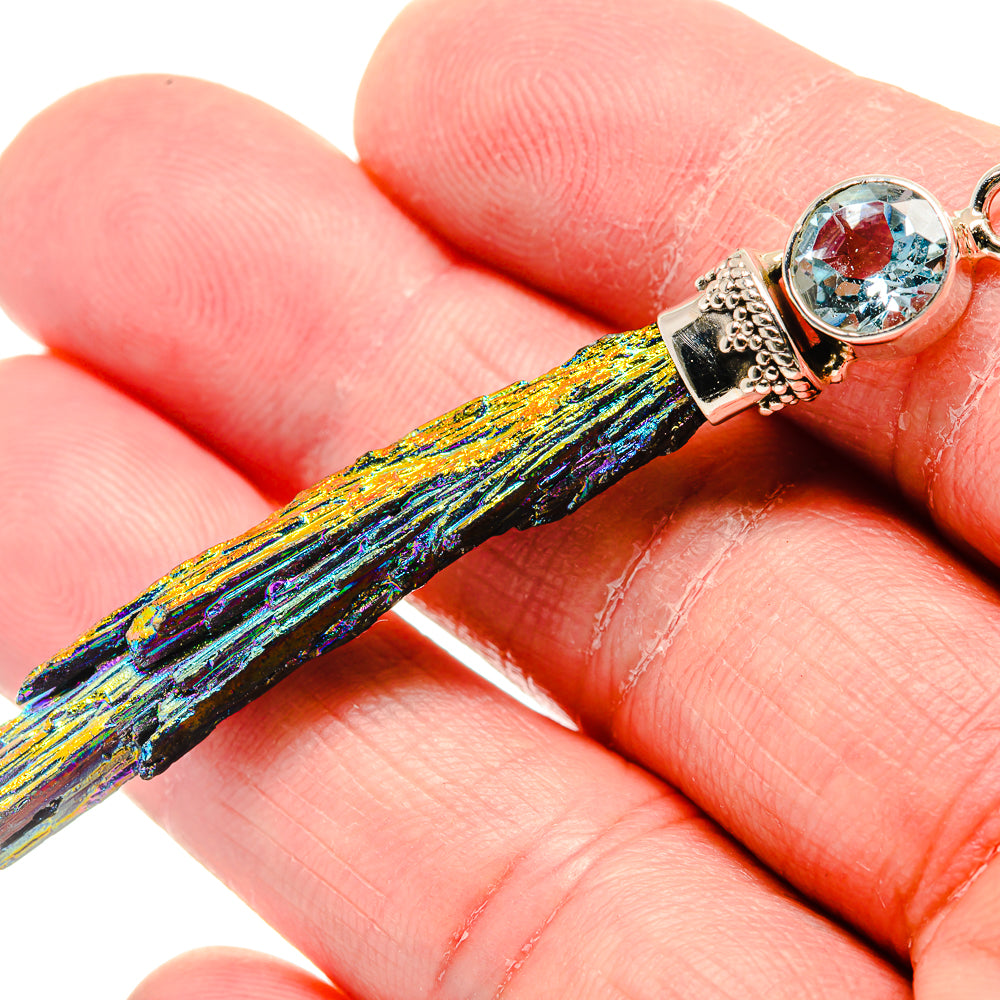 Titanium Sunshine Druzy Pendants handcrafted by Anasilvercos - PD19918