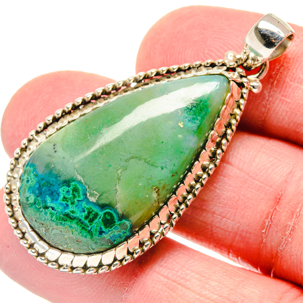 Chrysocolla Pendants handcrafted by Anasilvercos - PD19924
