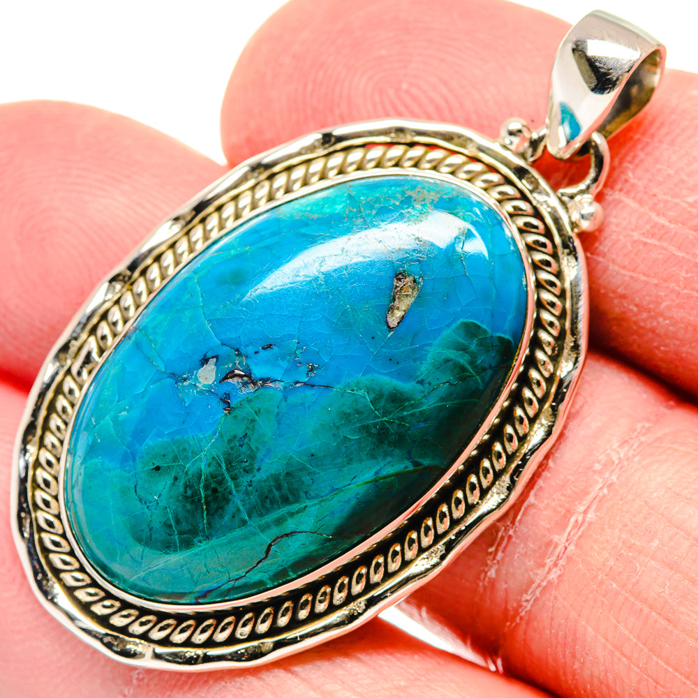 Chrysocolla Pendants handcrafted by Anasilvercos - PD19938