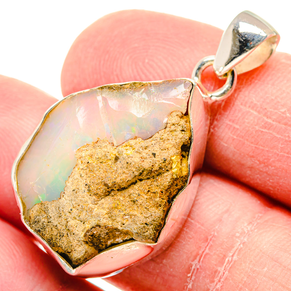 Ethiopian Opal Pendants handcrafted by Anasilvercos - PD19944