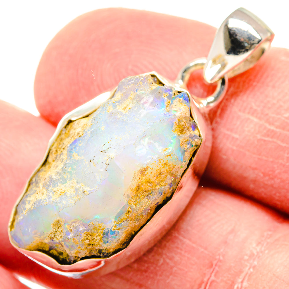Ethiopian Opal Pendants handcrafted by Anasilvercos - PD19945