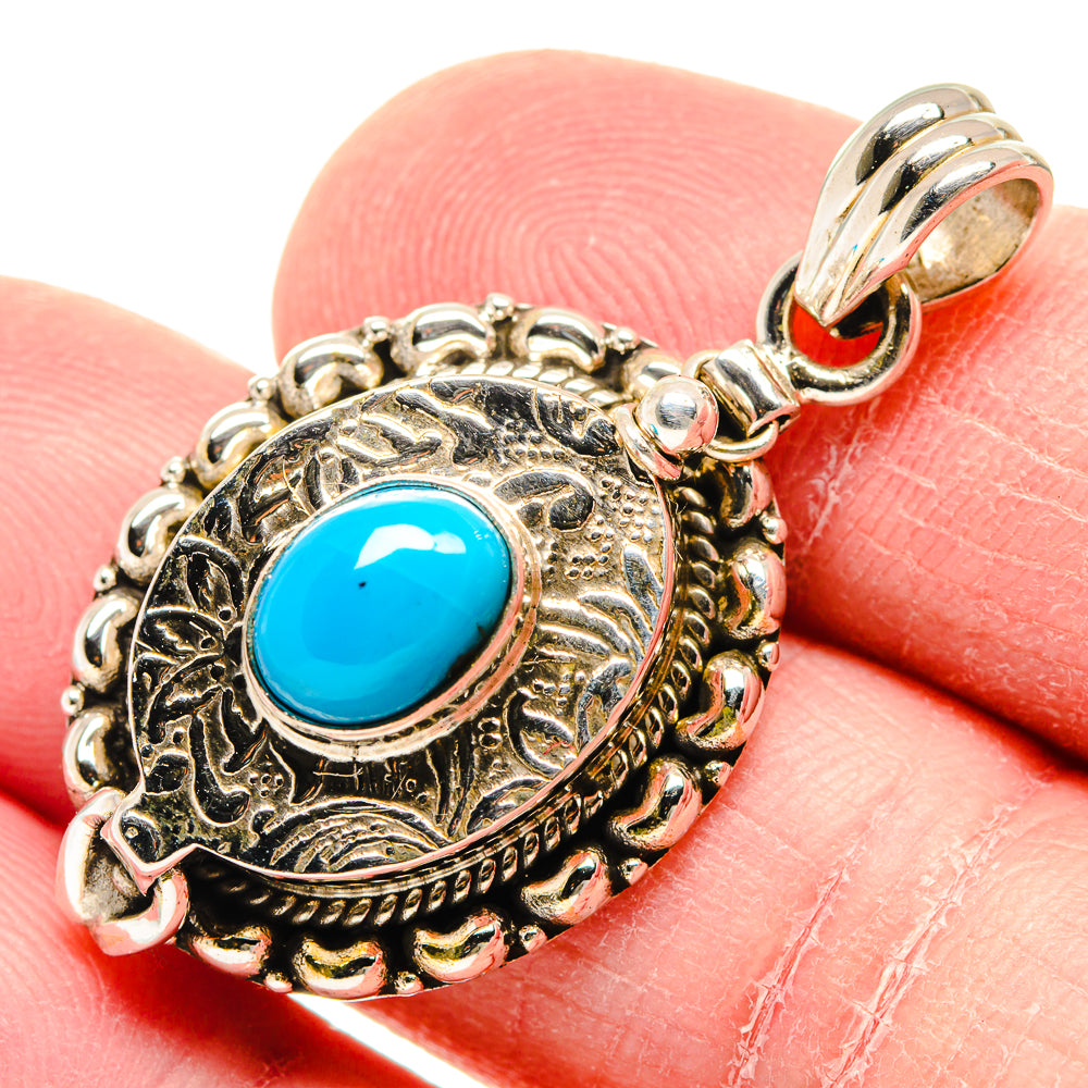 Tibetan Turquoise Pendants handcrafted by Anasilvercos - PD19966