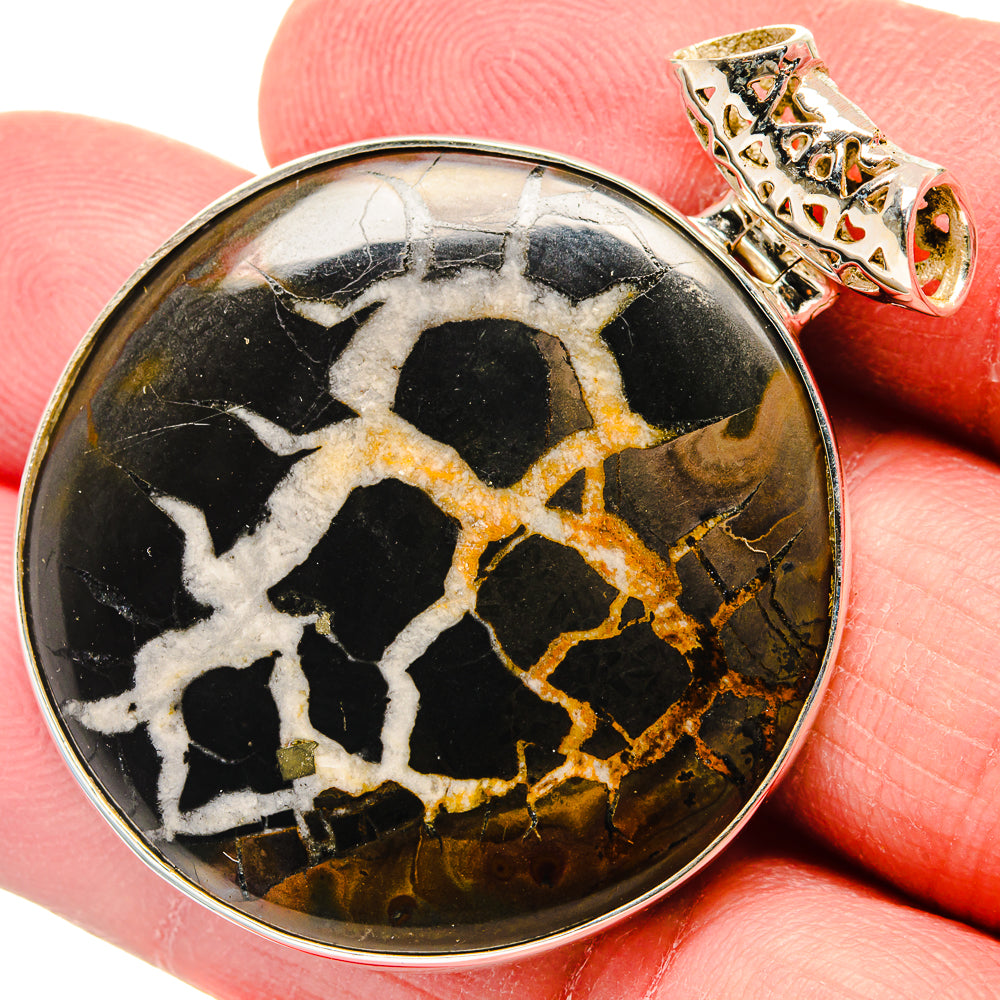Septarian Geode Pendants handcrafted by Anasilvercos - PD19972