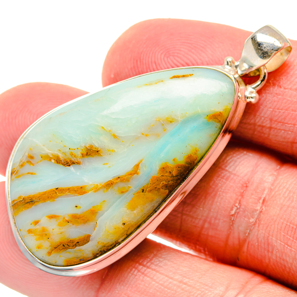 Peruvian Opal Pendants handcrafted by Anasilvercos - PD19988