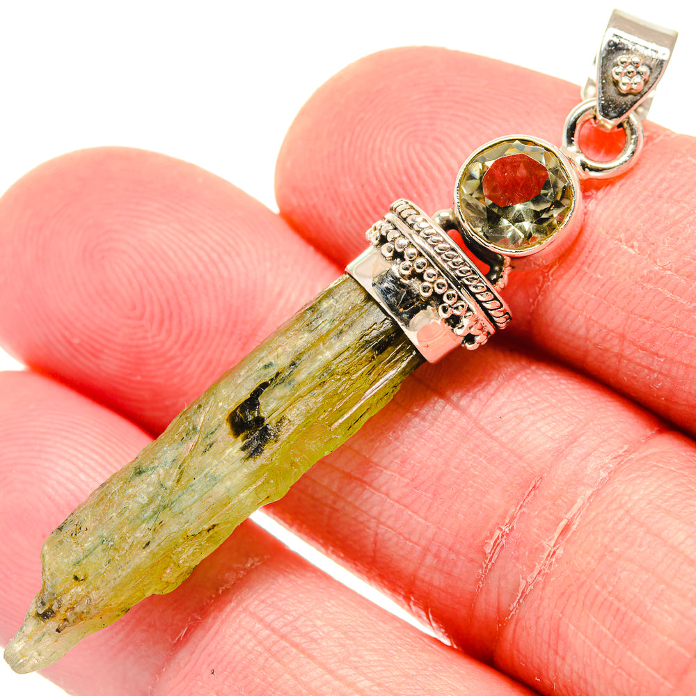Peridot Pendants handcrafted by Anasilvercos - PD20054