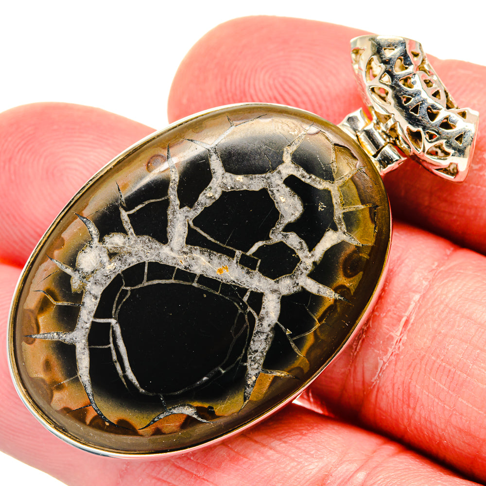 Septarian Geode Pendants handcrafted by Anasilvercos - PD20062