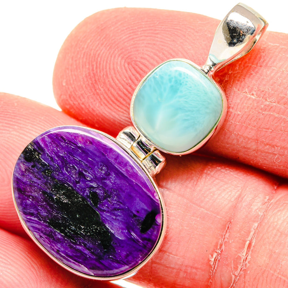 Charoite Pendants handcrafted by Anasilvercos - PD20076