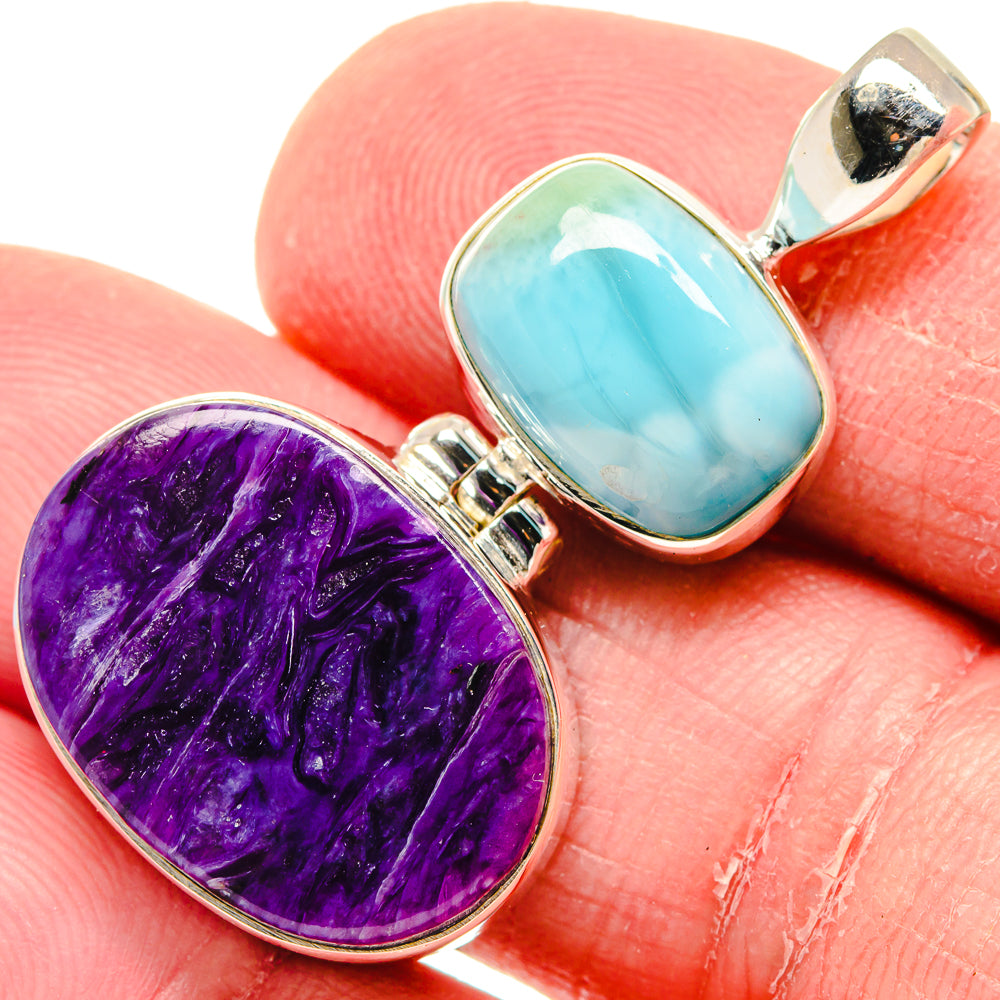 Charoite Pendants handcrafted by Anasilvercos - PD20079
