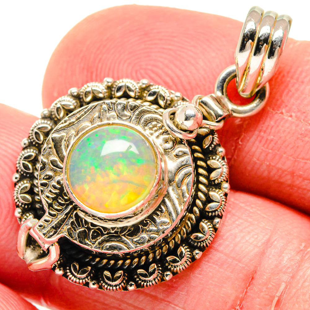 Ethiopian Opal Pendants handcrafted by Anasilvercos - PD20108