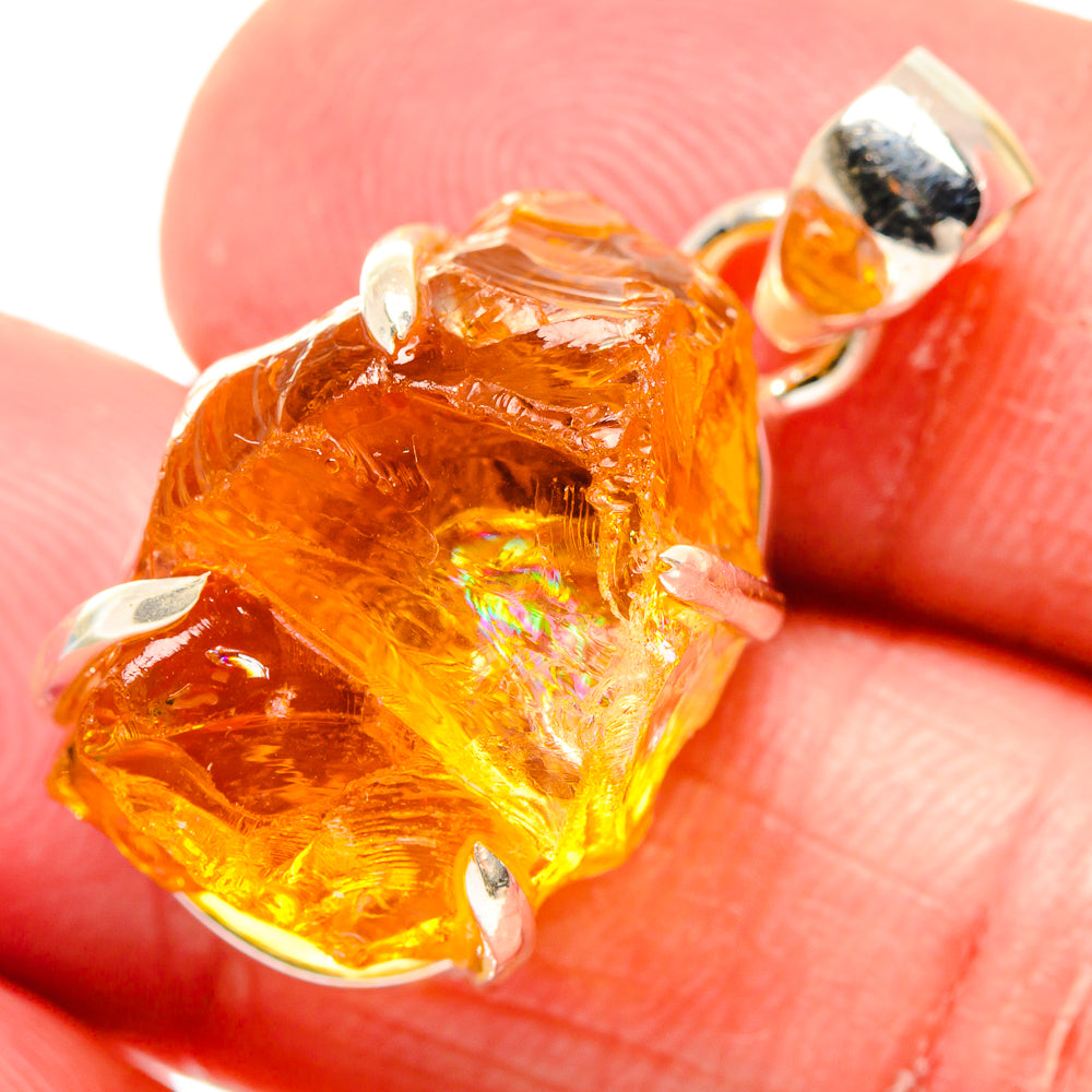 Citrine Pendants handcrafted by Anasilvercos - PD20117