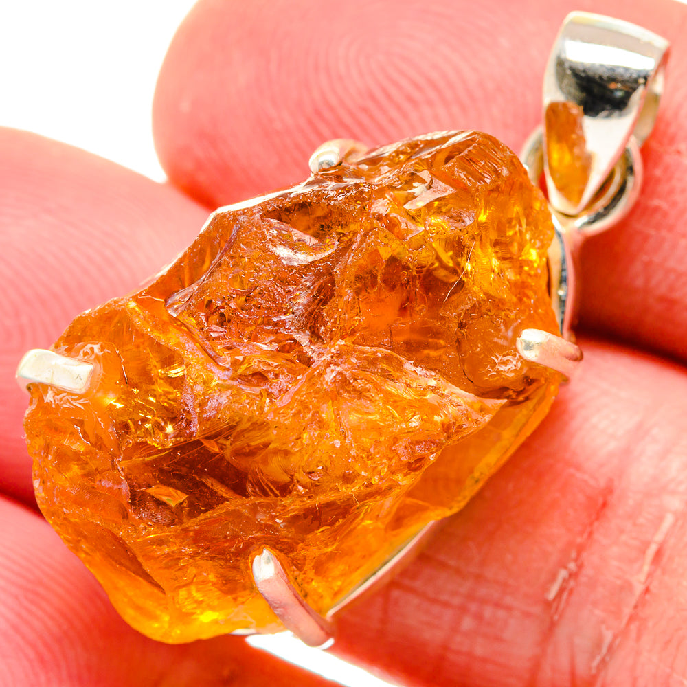Citrine Pendants handcrafted by Anasilvercos - PD20118