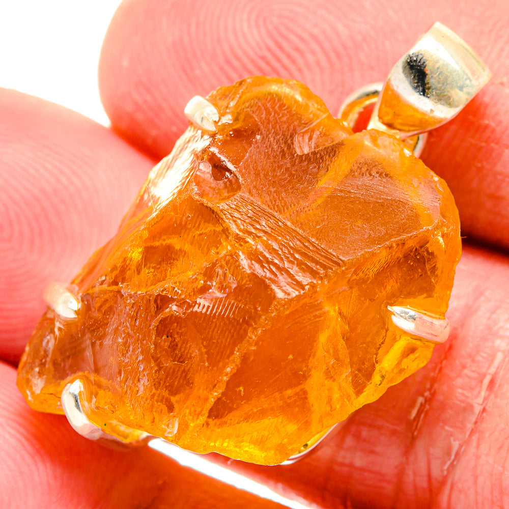 Citrine Pendants handcrafted by Anasilvercos - PD20119