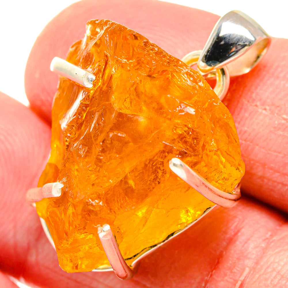 Citrine Pendants handcrafted by Anasilvercos - PD20123