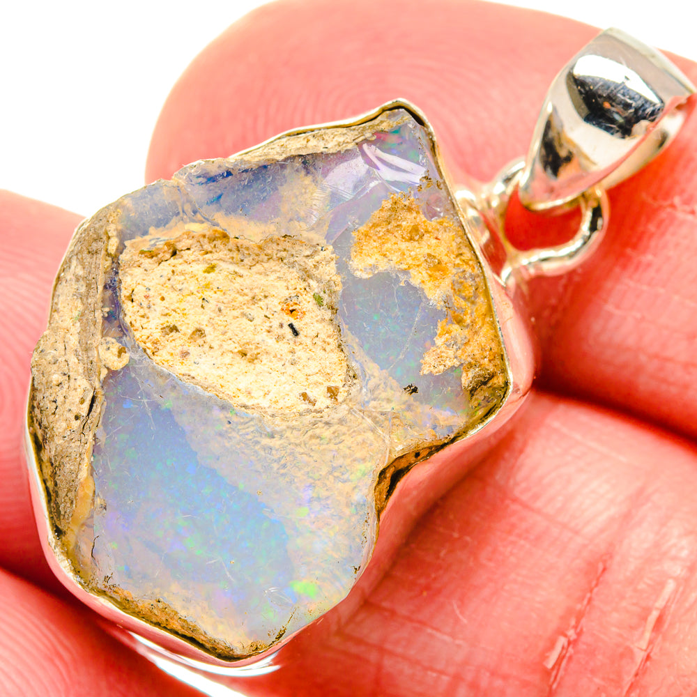 Ethiopian Opal Pendants handcrafted by Anasilvercos - PD20126