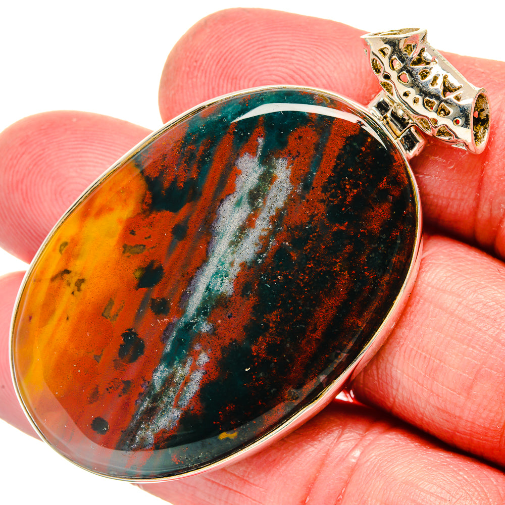 Bloodstone Pendants handcrafted by Anasilvercos - PD20143