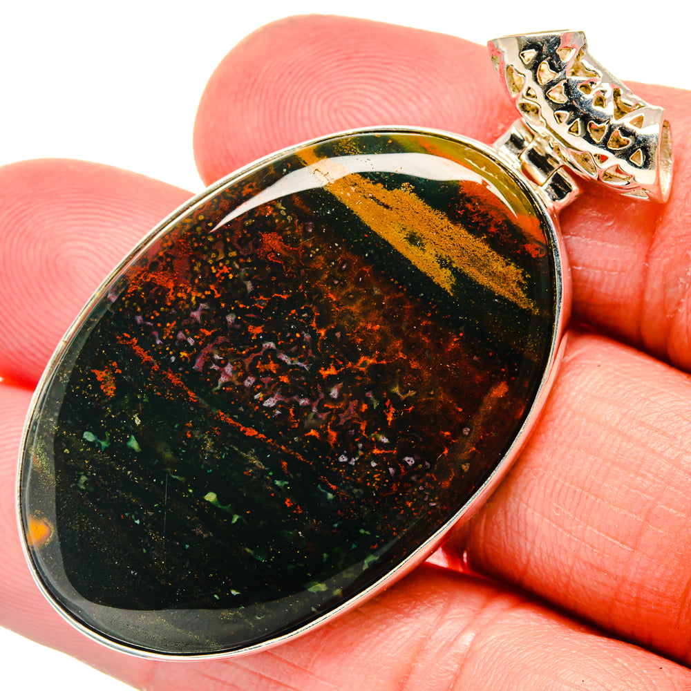 Bloodstone Pendants handcrafted by Anasilvercos - PD20145