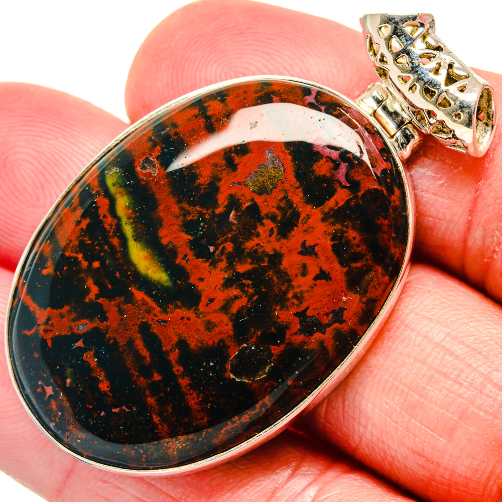 Bloodstone Pendants handcrafted by Anasilvercos - PD20146